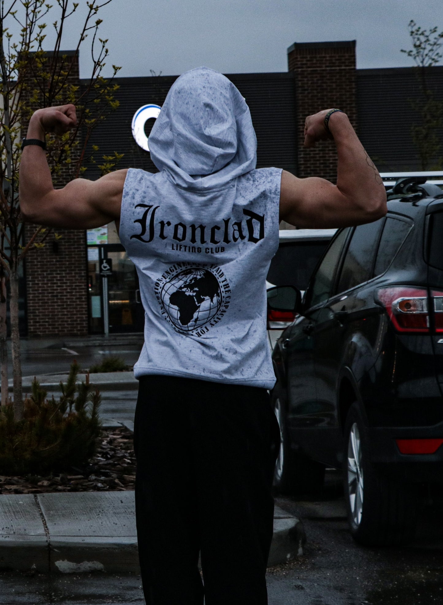 Ironclad Sleeveless Hoodie Grey